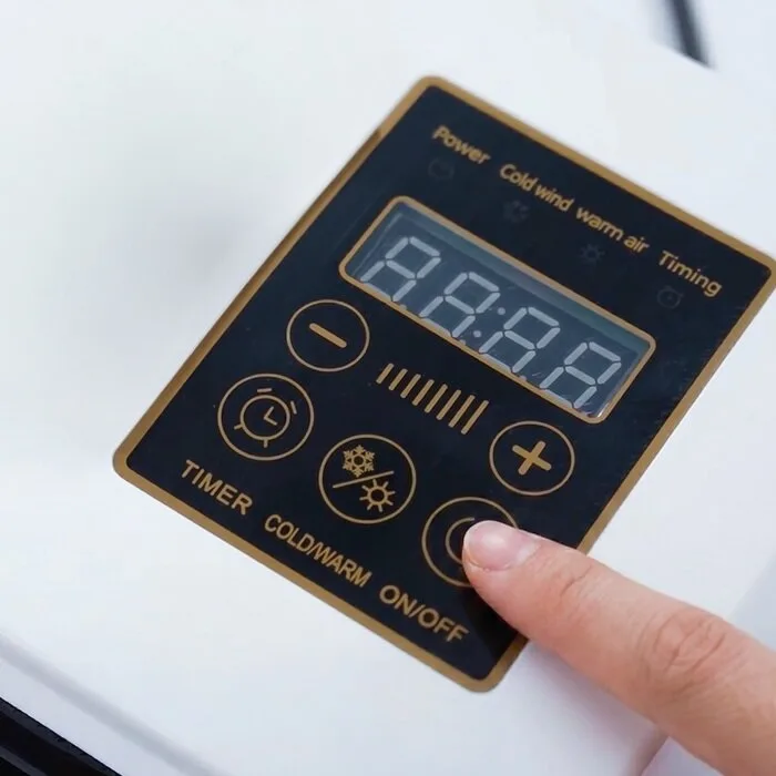 Step 2: Adjust speed setting and louvers on BlizzAir Portable AC